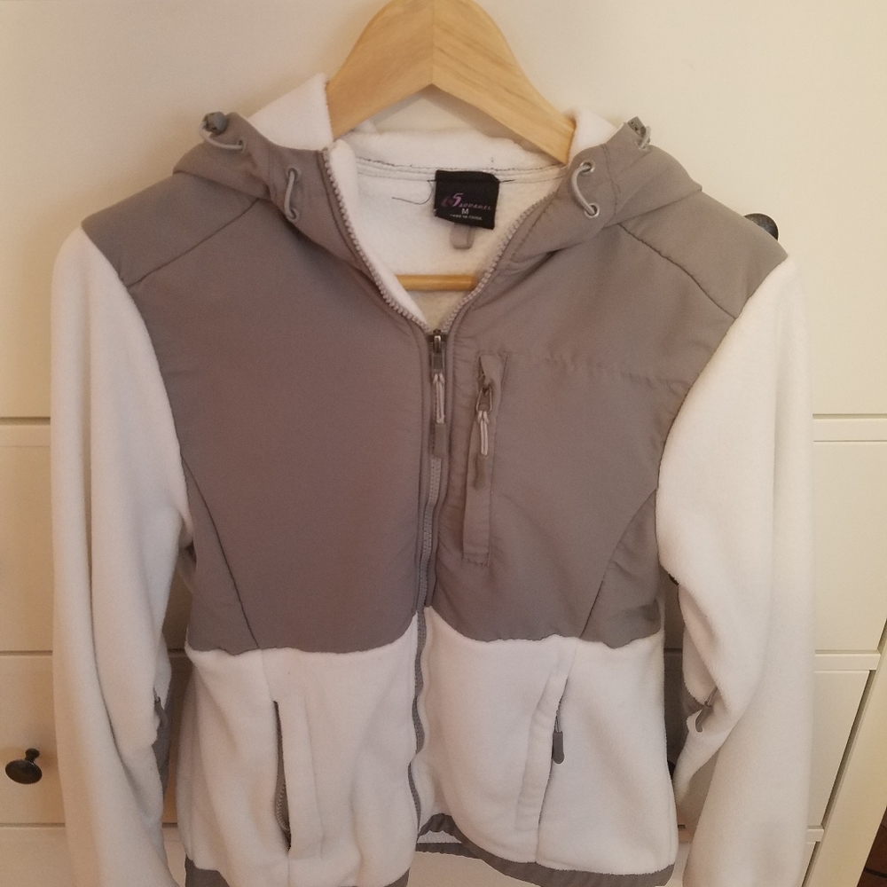 White and gray jacket